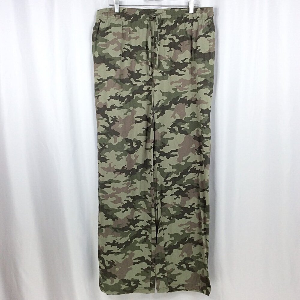Mad Engine Mens Camo Pajama Pants Size 2XL Pockets Tie Elastic Waist Loungewear‎